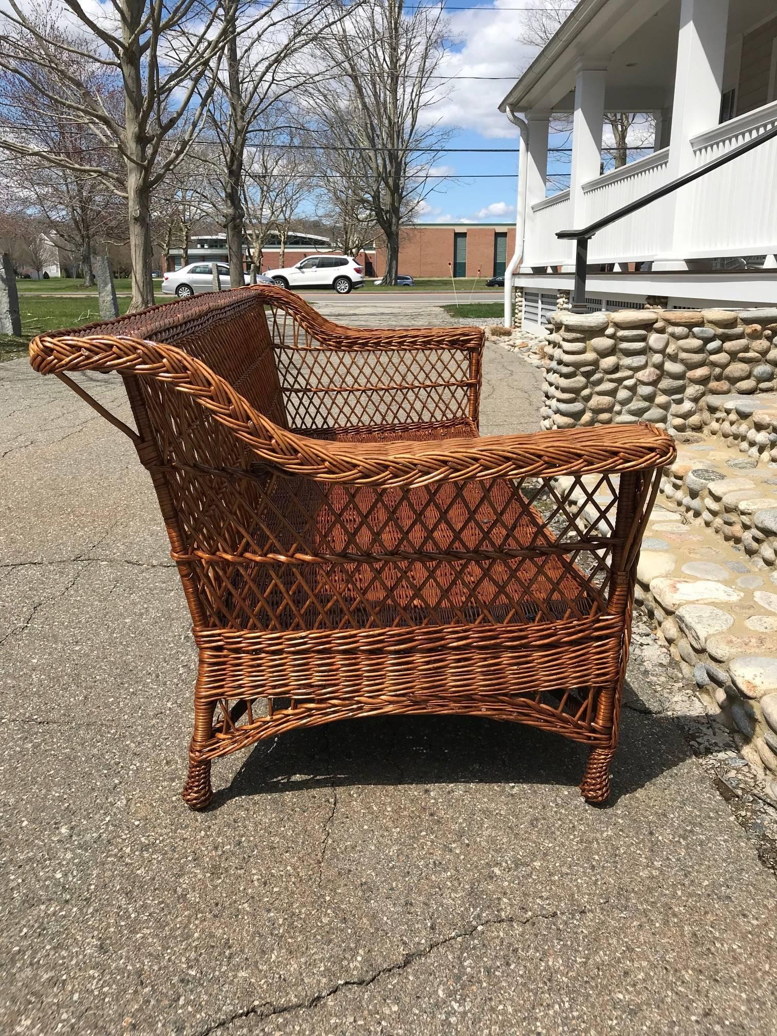 American Antique Bar Harbor Willow Wicker Set