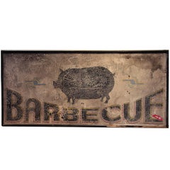 Antique Barbecue Sign