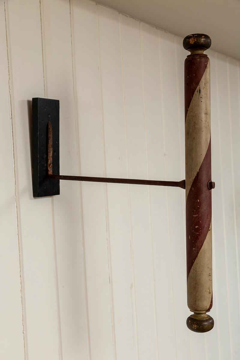 Antique Barber's Pole Trade Sign, late 19th Century 3