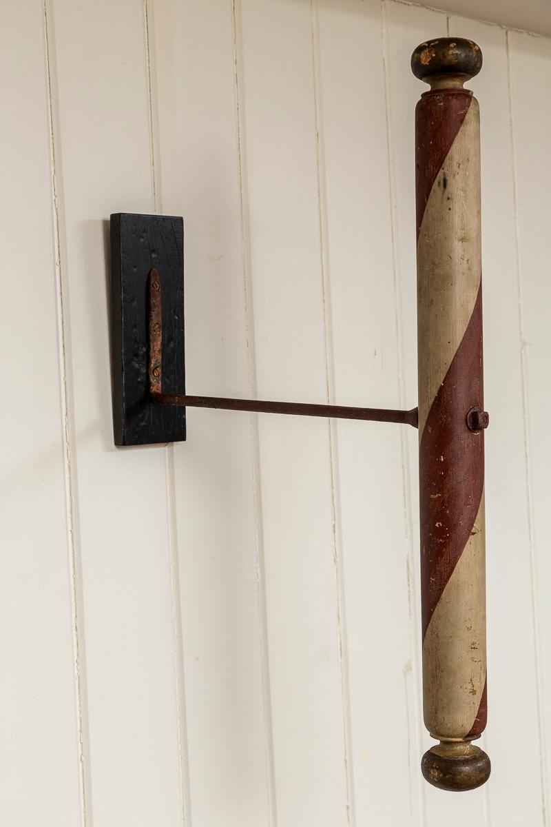 Antique Barber's Pole Trade Sign, late 19th Century 4