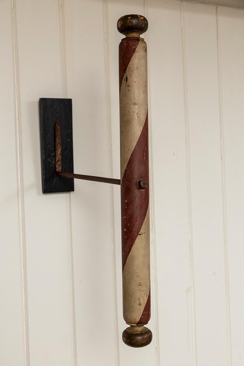 Antique Barber's Pole Trade Sign, late 19th Century 5