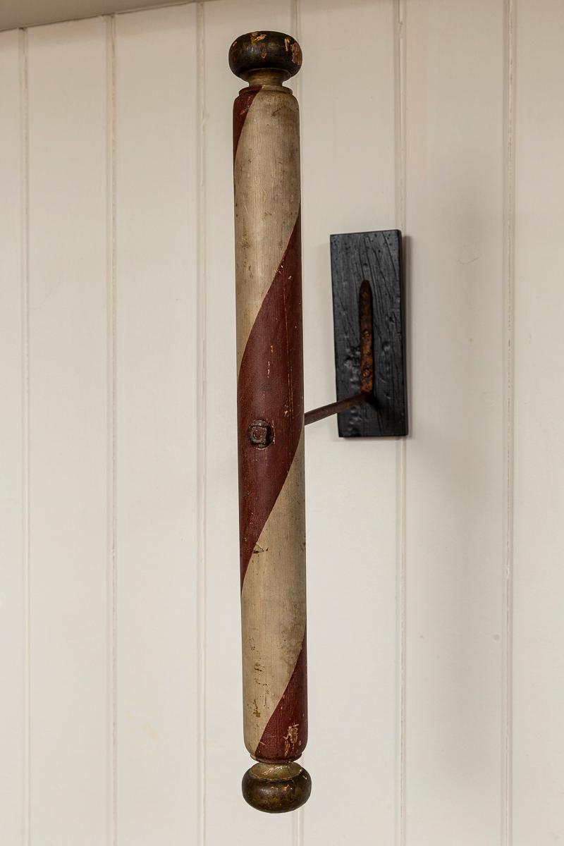 Antique Barber's Pole Trade Sign, late 19th Century 7
