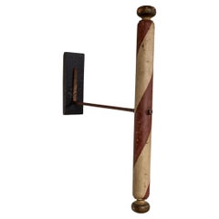 Antique Barber's Pole Trade Sign, late 19th Century
