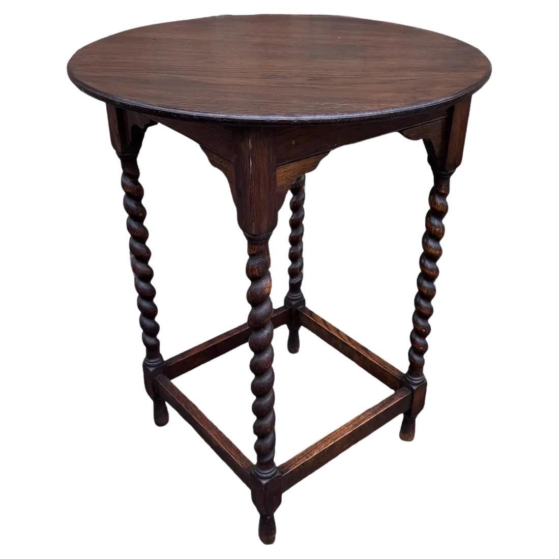Table d'appoint antique Barely Twist