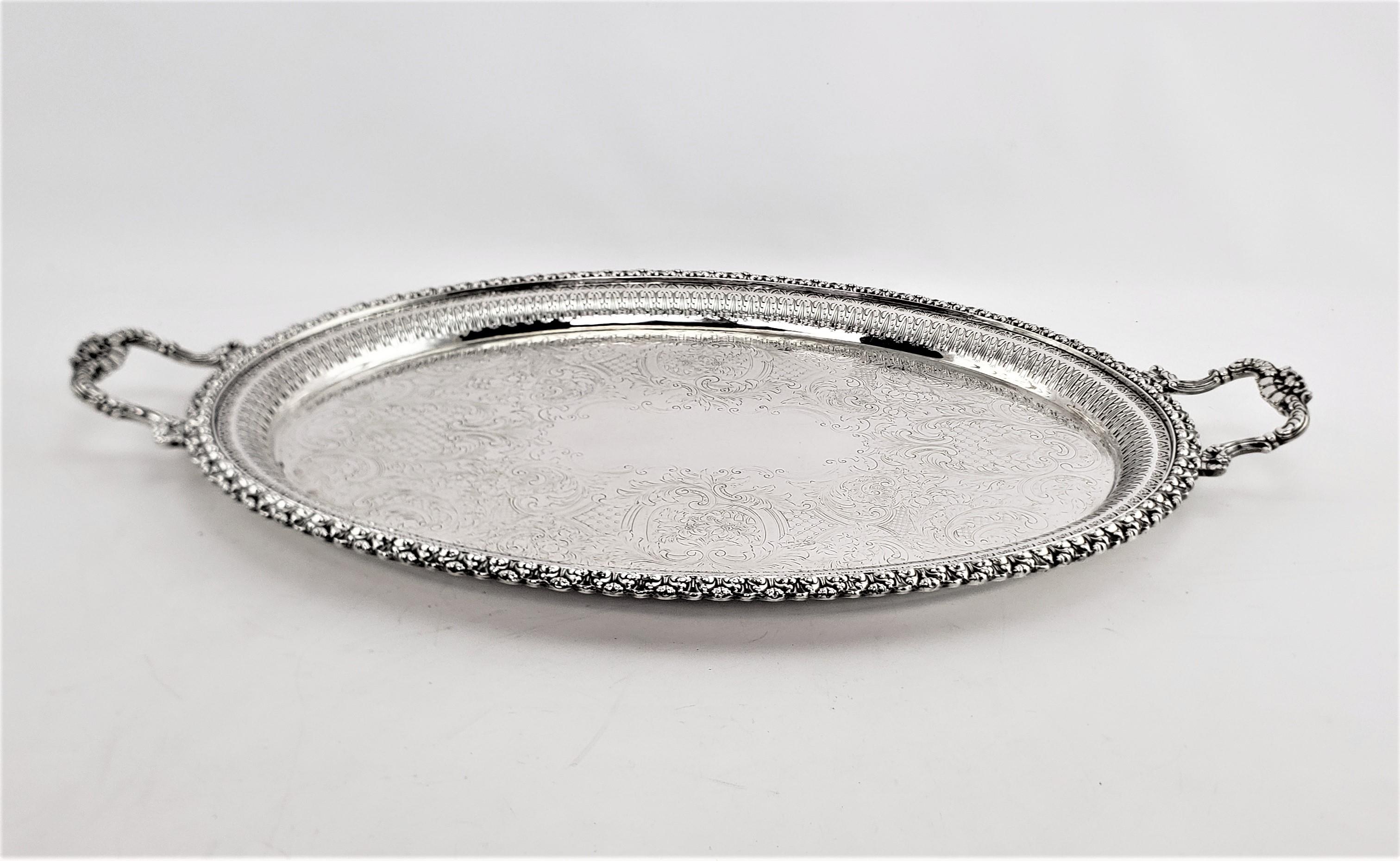 oval silver tray