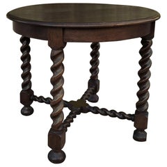 Antique Barley Twist Center, End Table