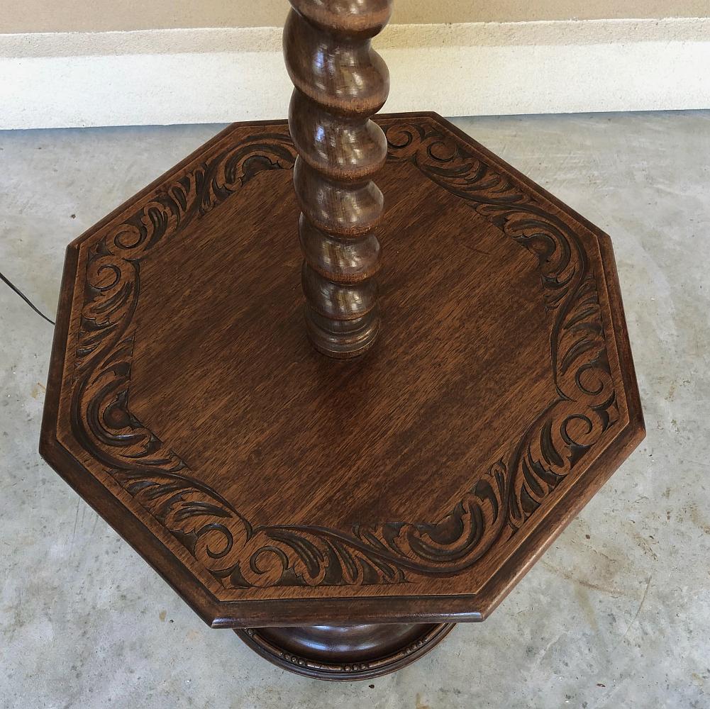 Belgian Antique Barley Twist Floor Lamp