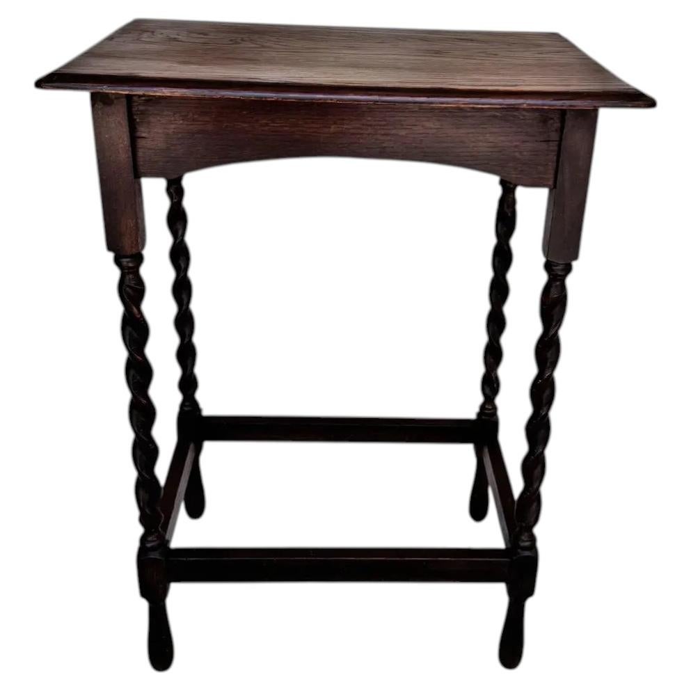 Antique Barley Twist Side Table