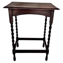 Antique Barley Twist Side Table