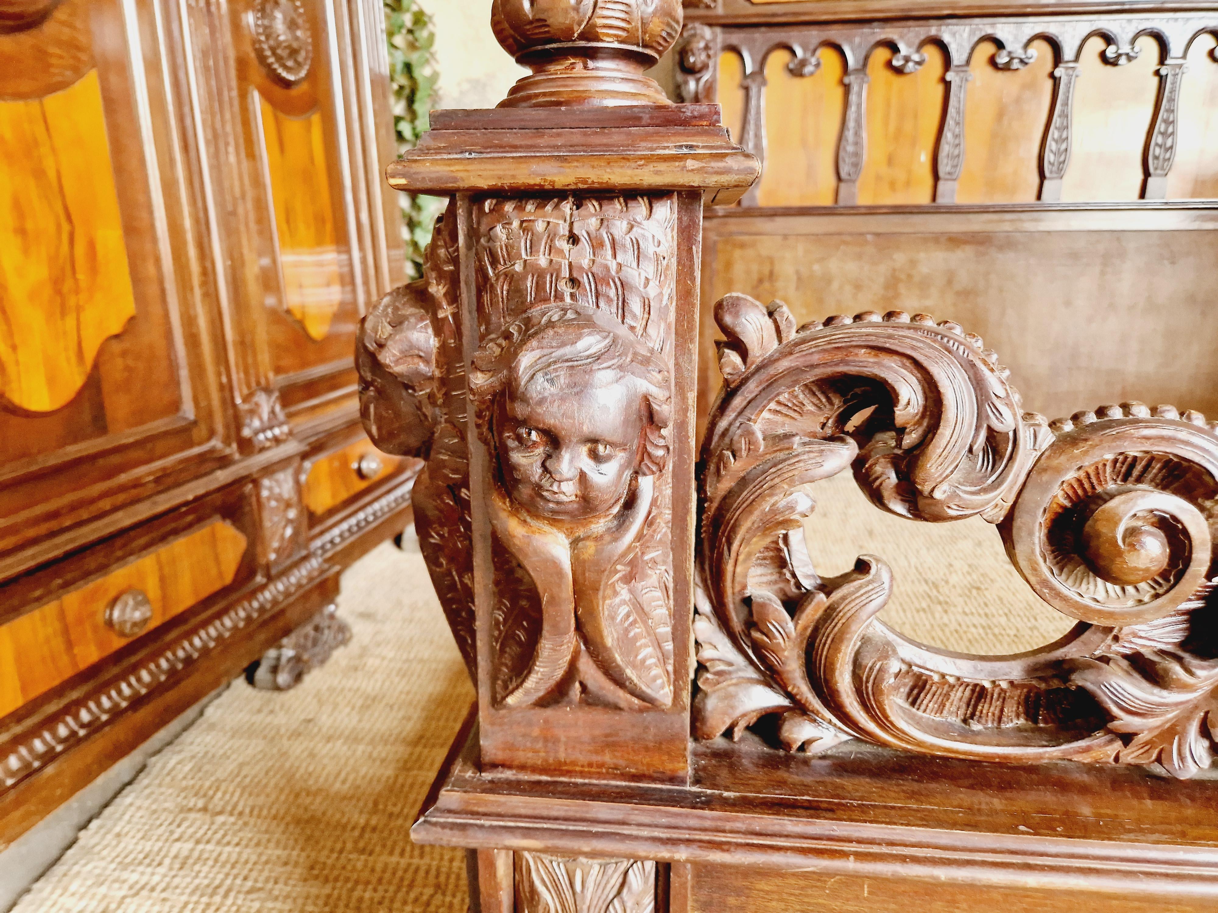 Antique Baroque Bedroom Set 19th Century 5