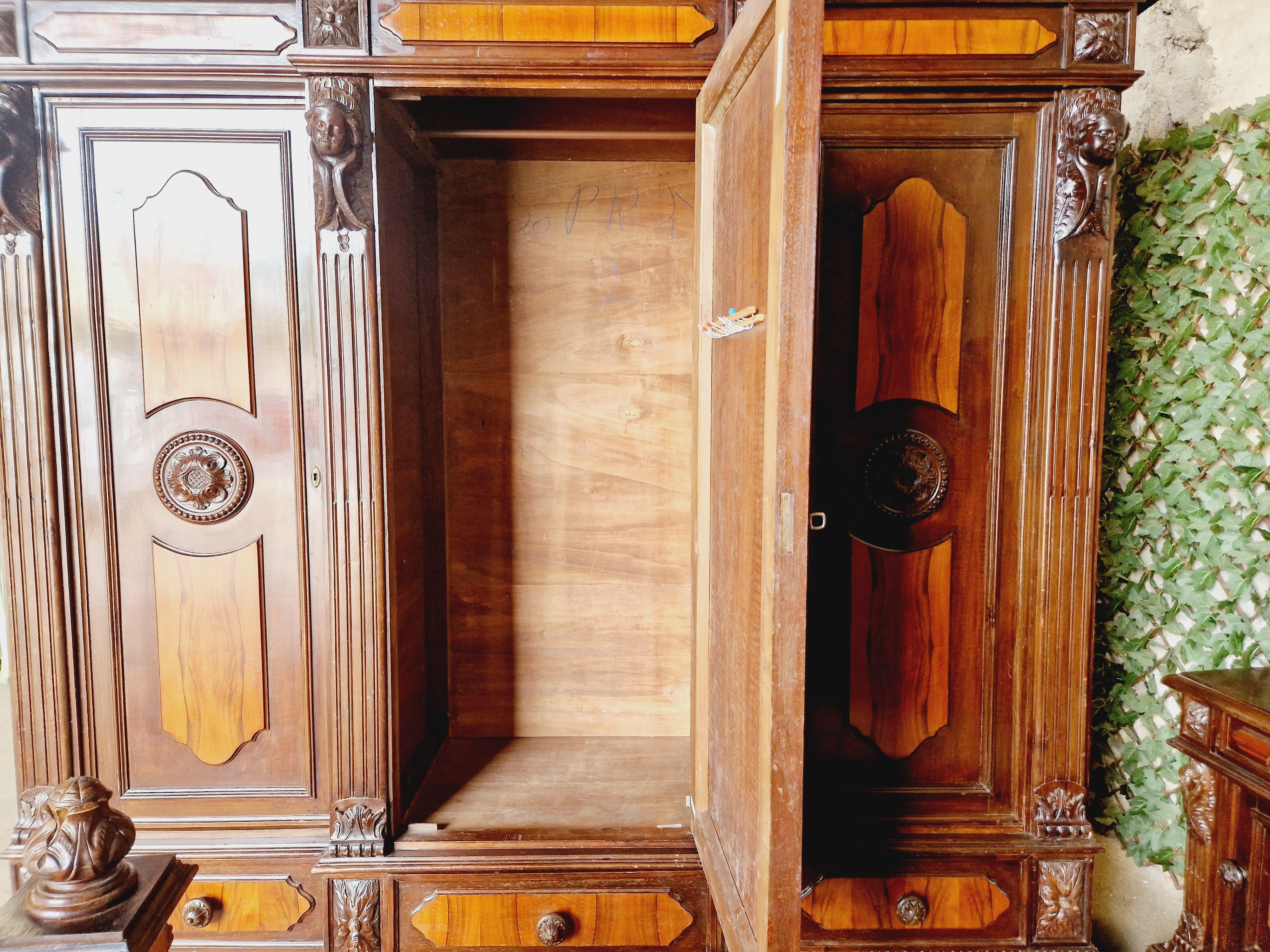 Antique Baroque Bedroom Set 19th Century 1