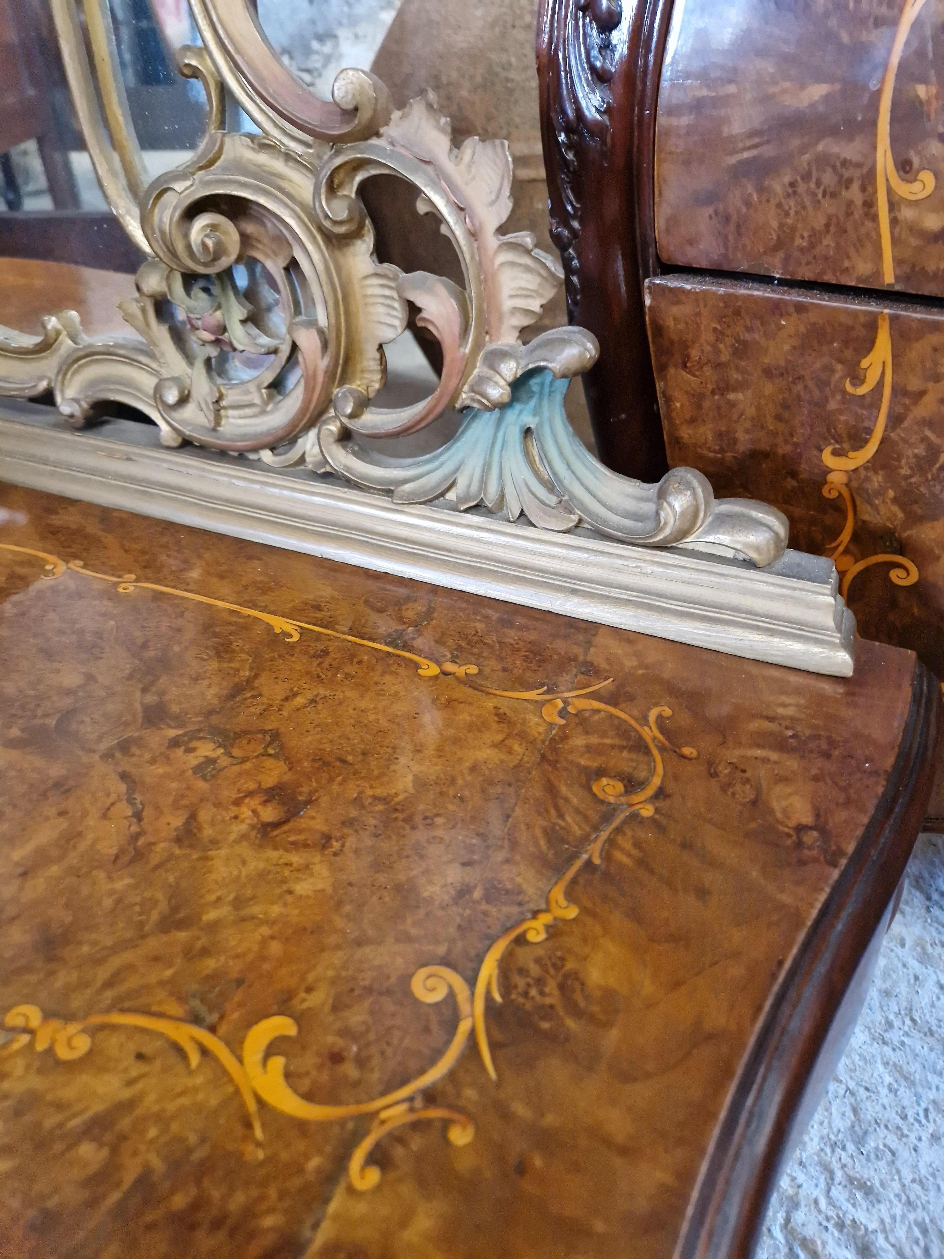 Baroque Antique Italian Bedroom Set