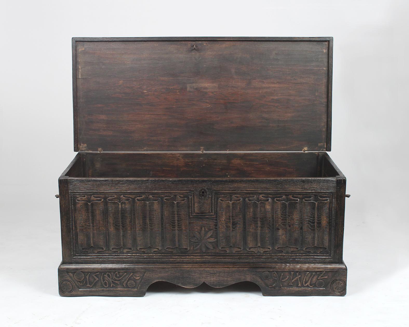 French Antique Baroque Trunk