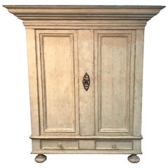 Antique Baroque Danish Armoire, 1790s