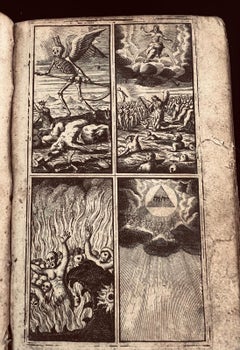 Antique Baroque Devotional “Last Judgment” Book with Engravings 1705 Nürnberg