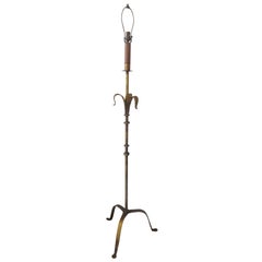 Used Baroque Gilded Iron Torchiere