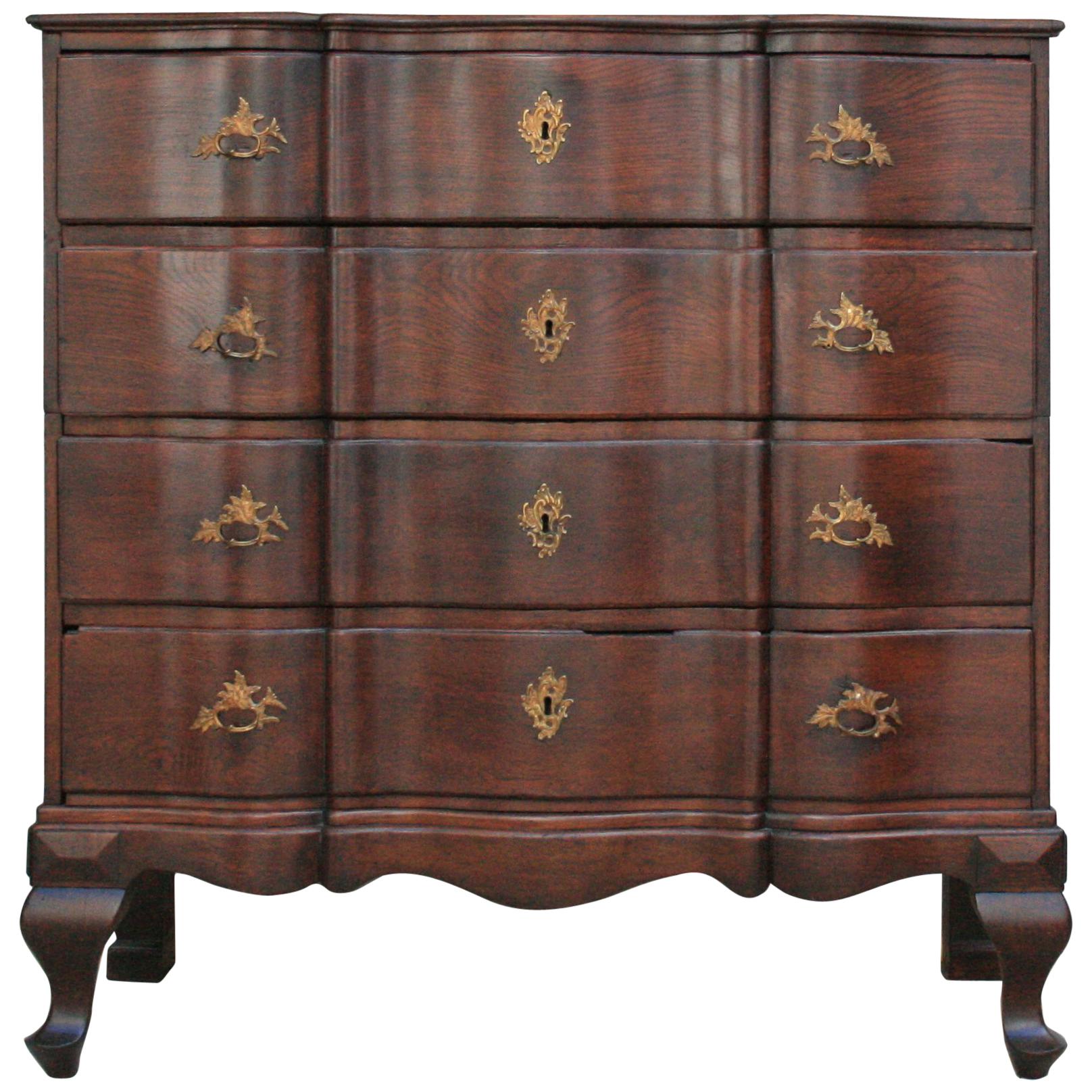 Antique Baroque High Chest, 1750s