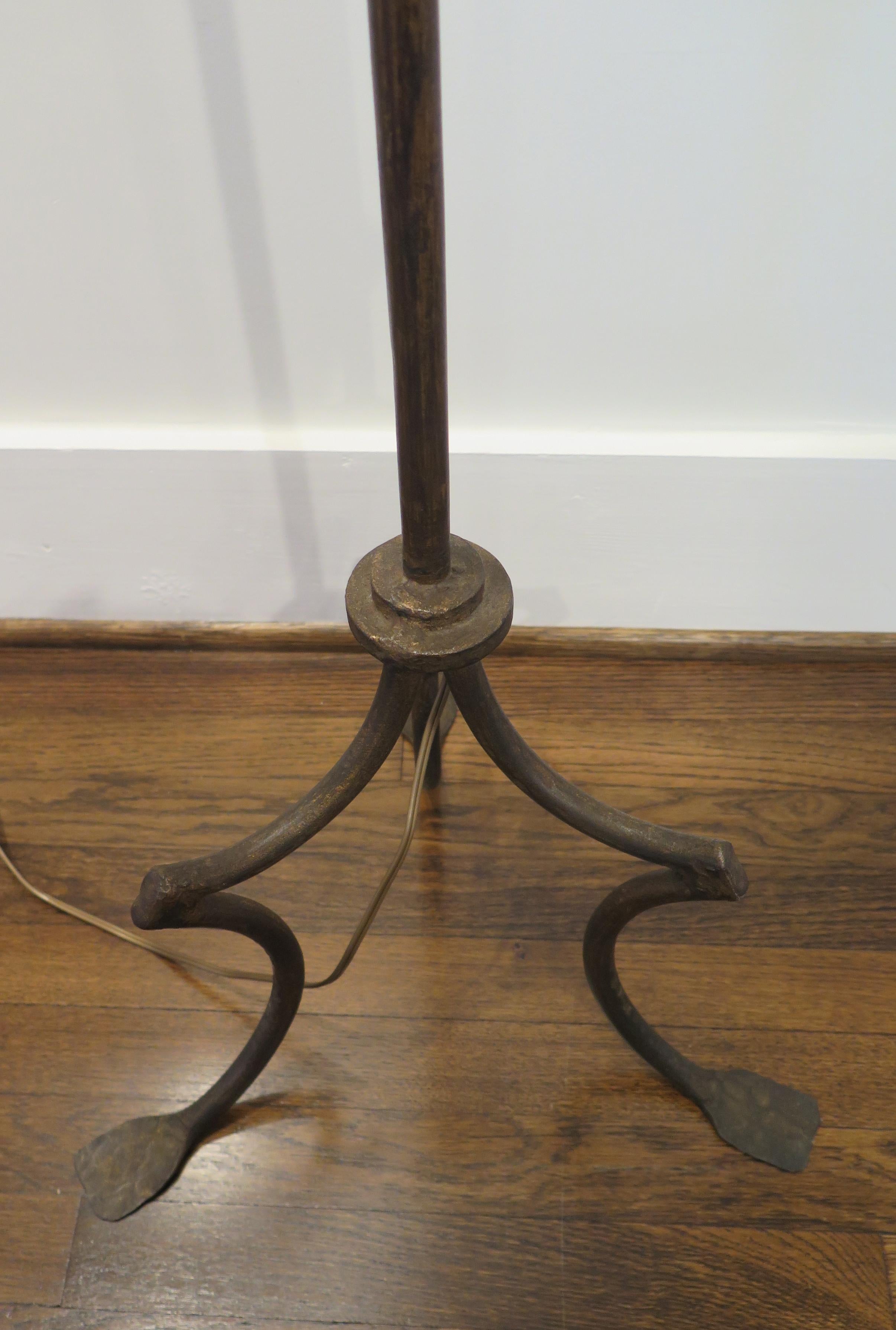 Gilt Antique Baroque Iron Torchères