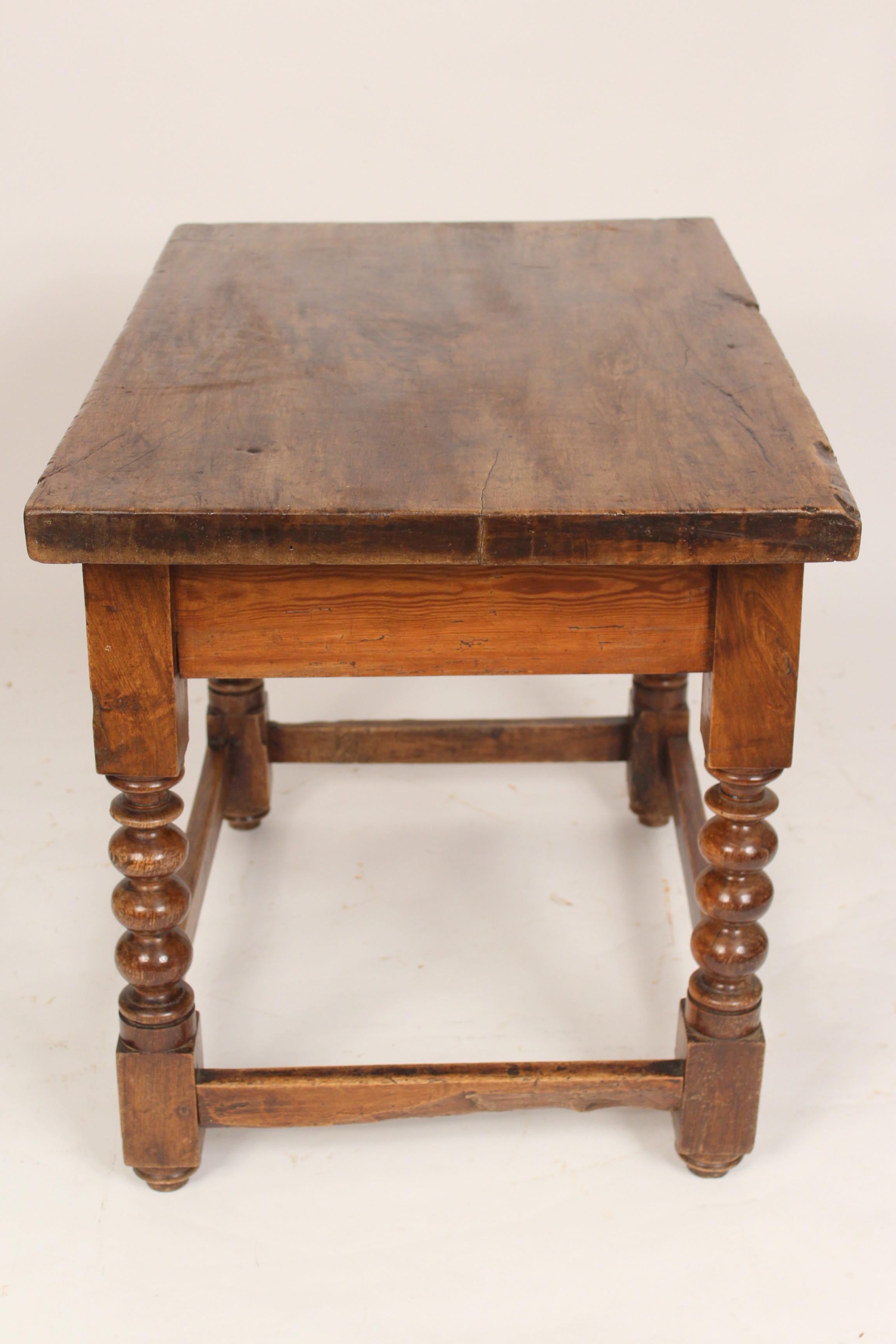 Antique Baroque Single Drawer Occasional Table In Good Condition For Sale In Laguna Beach, CA
