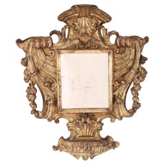 Antique Mirror in stile barocco a foglia d'argento