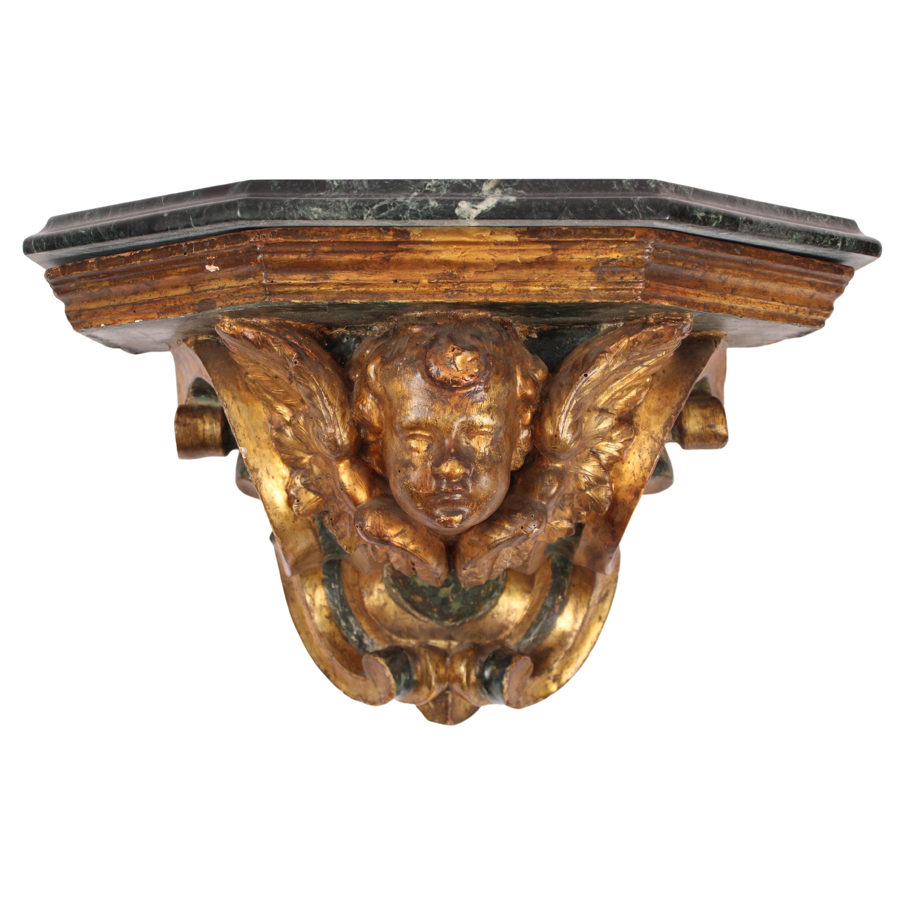 Antique Baroque Style Wall Bracket For Sale