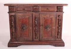 Credenza antica in stile barocco in noce
