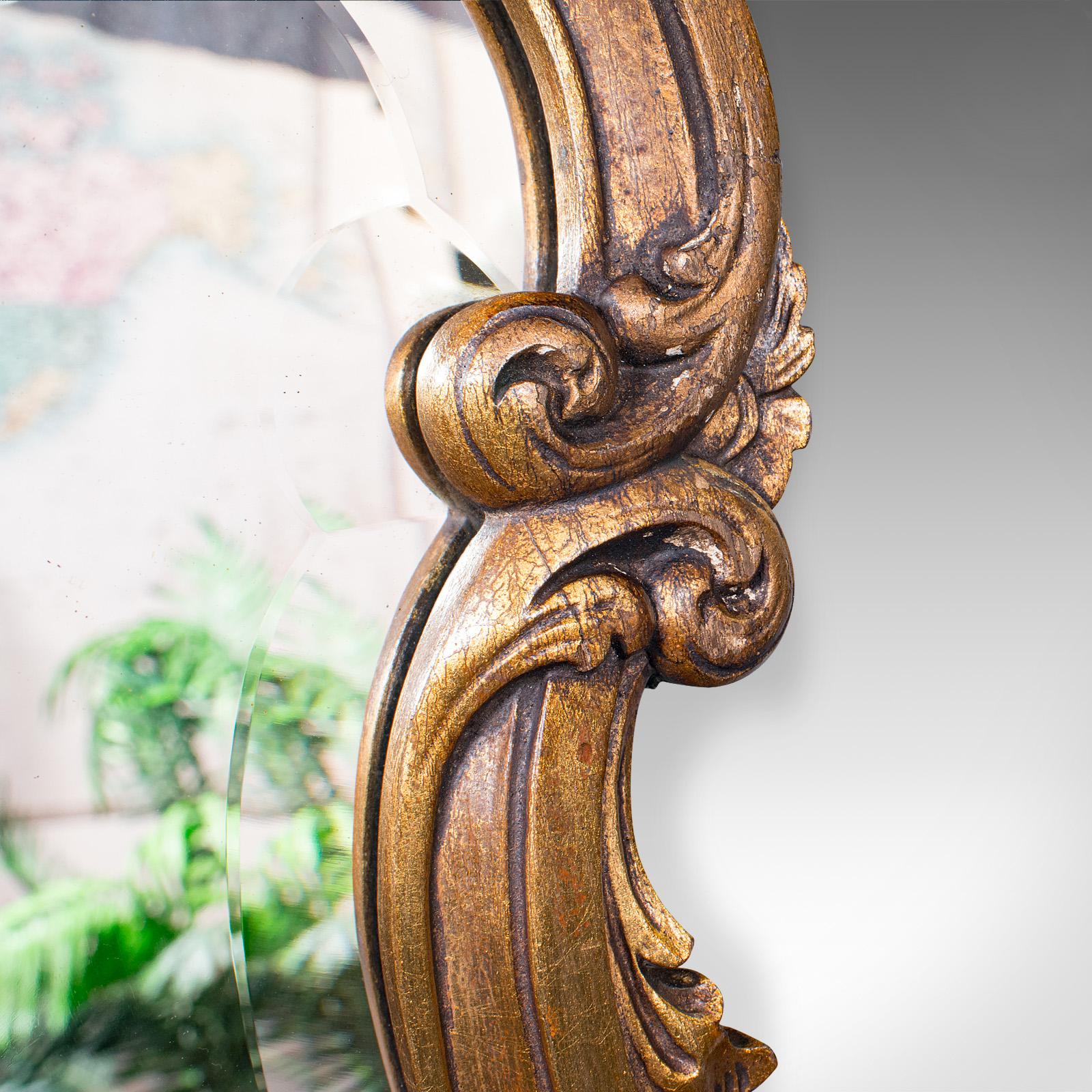 Antique Baroque Wall Mirror, French, Giltwood, Vanity, Hallway, Edwardian, 1910 For Sale 2