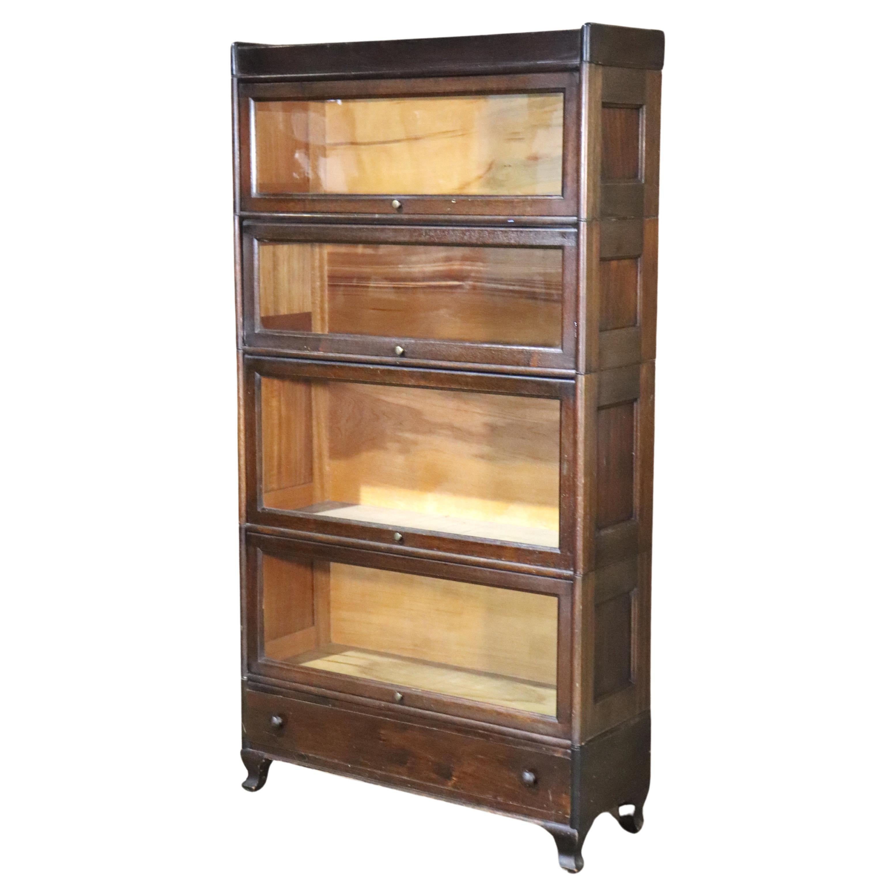 Antique Barrister Bookcase For Sale