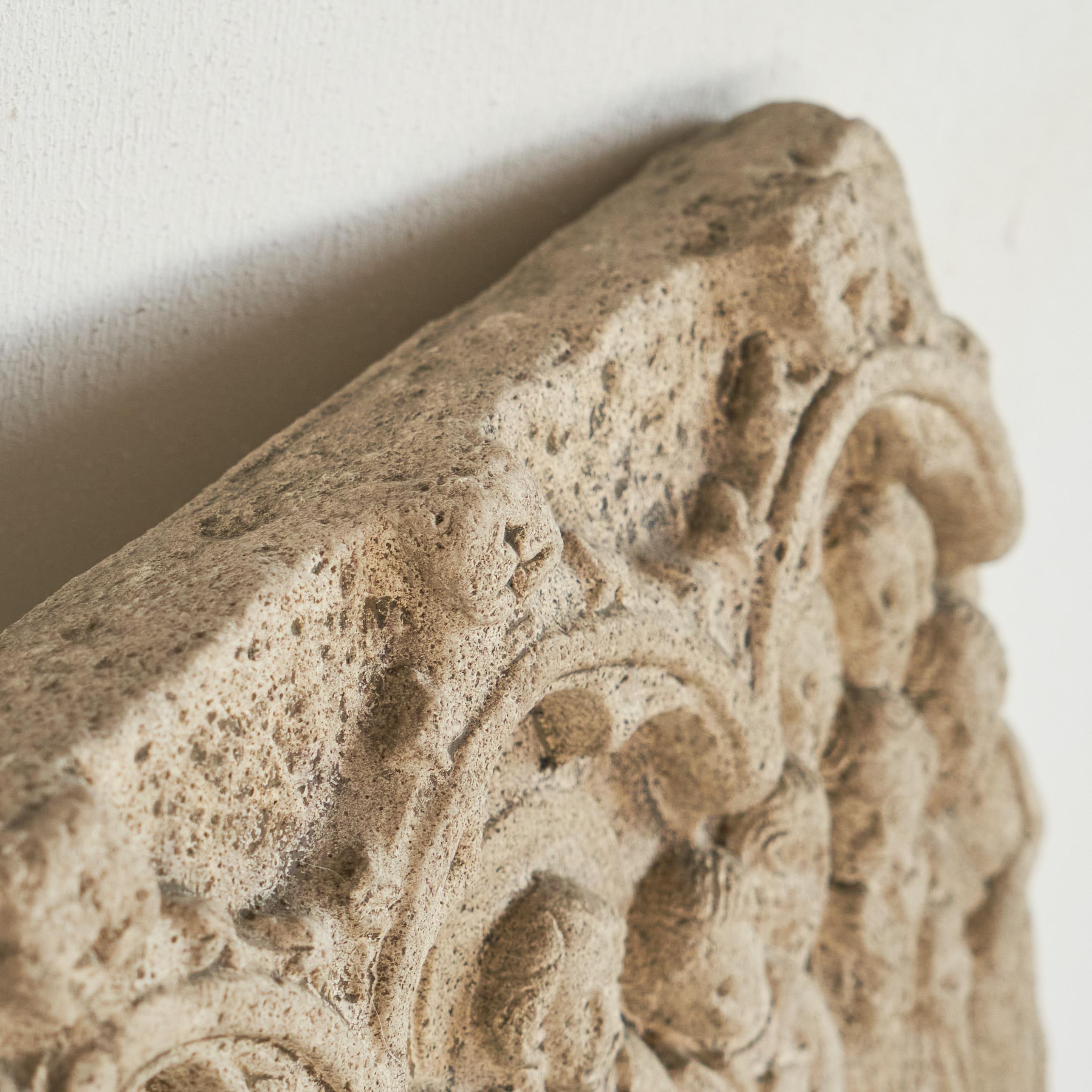 Antique Bas-Relief 'Jesus and the Twelve Disciples' in Stone For Sale 4