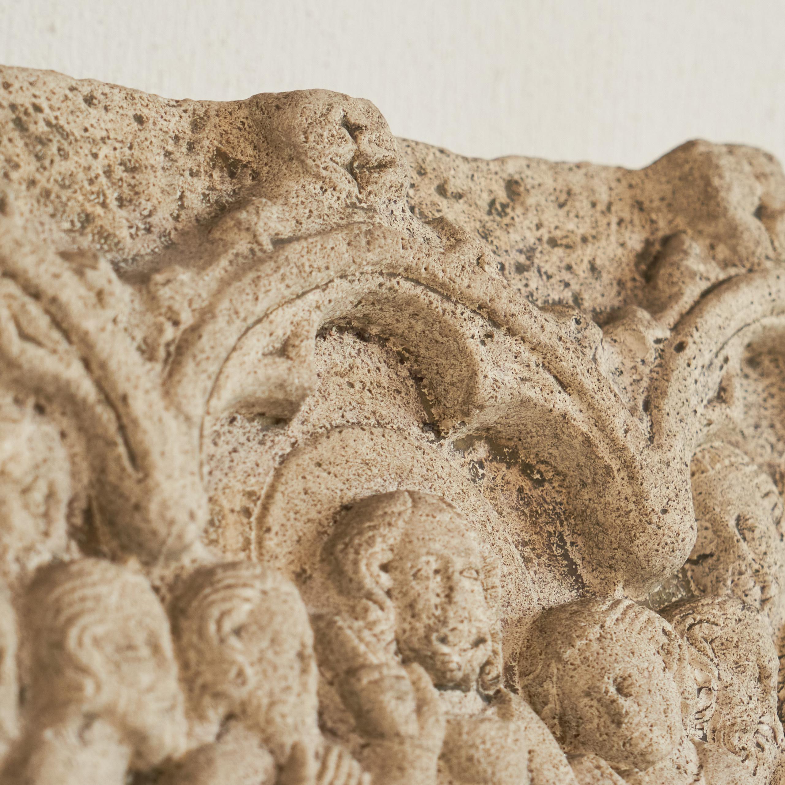 Antique Bas-Relief 'Jesus and the Twelve Disciples' in Stone For Sale 2