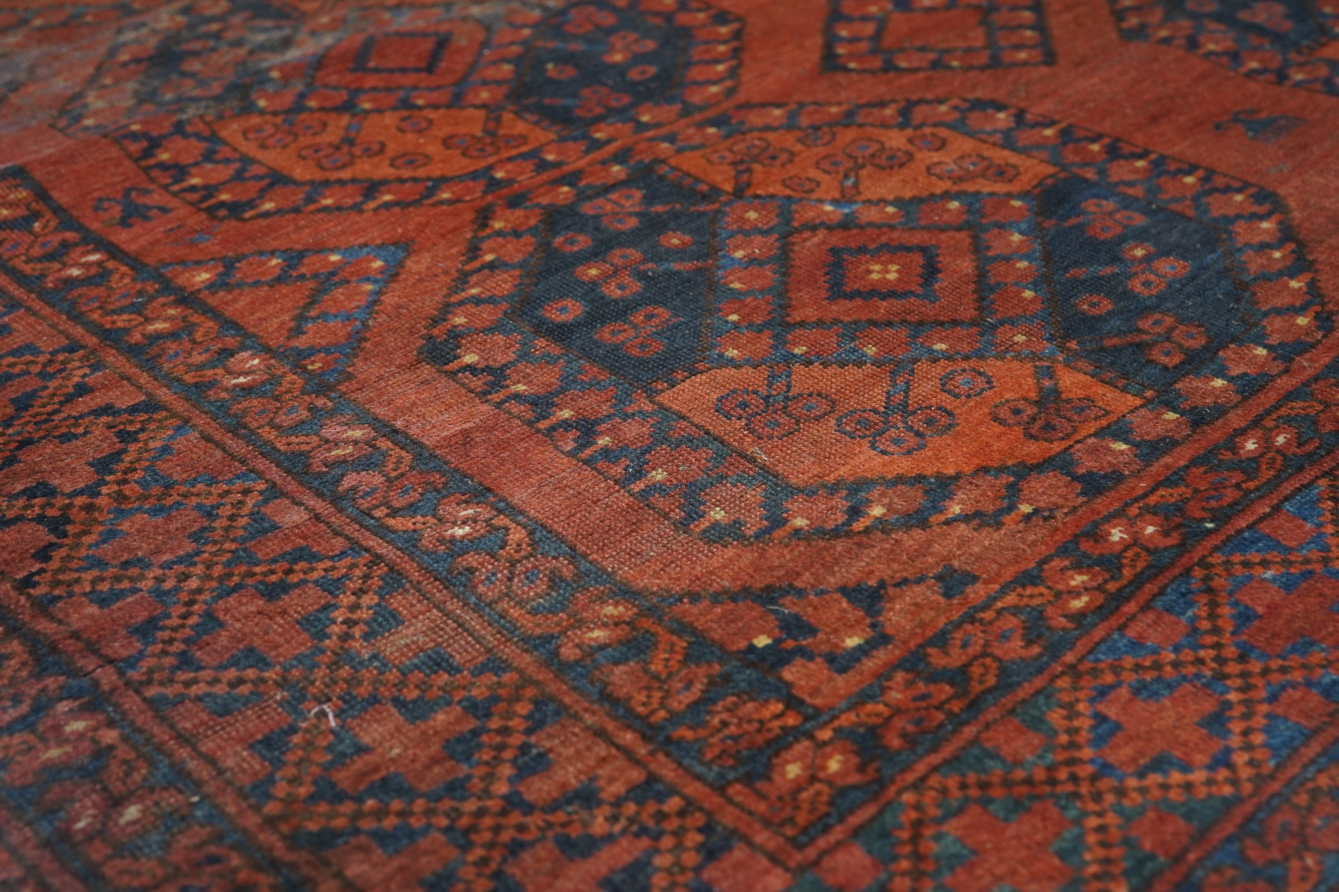Antiker Bashir-Teppich 7' x 8'8'' im Angebot 1