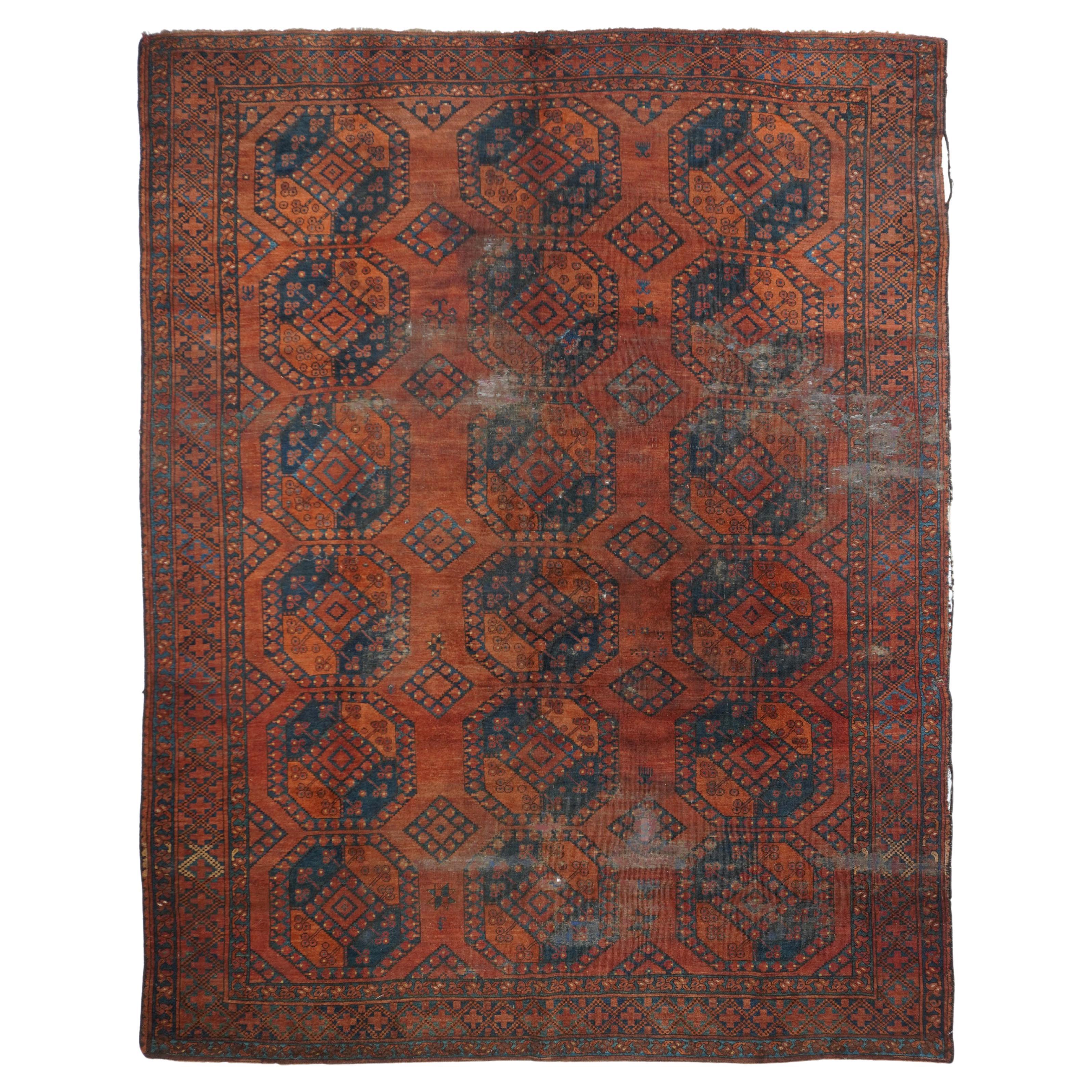 Antiker Bashir-Teppich 7' x 8'8'' im Angebot