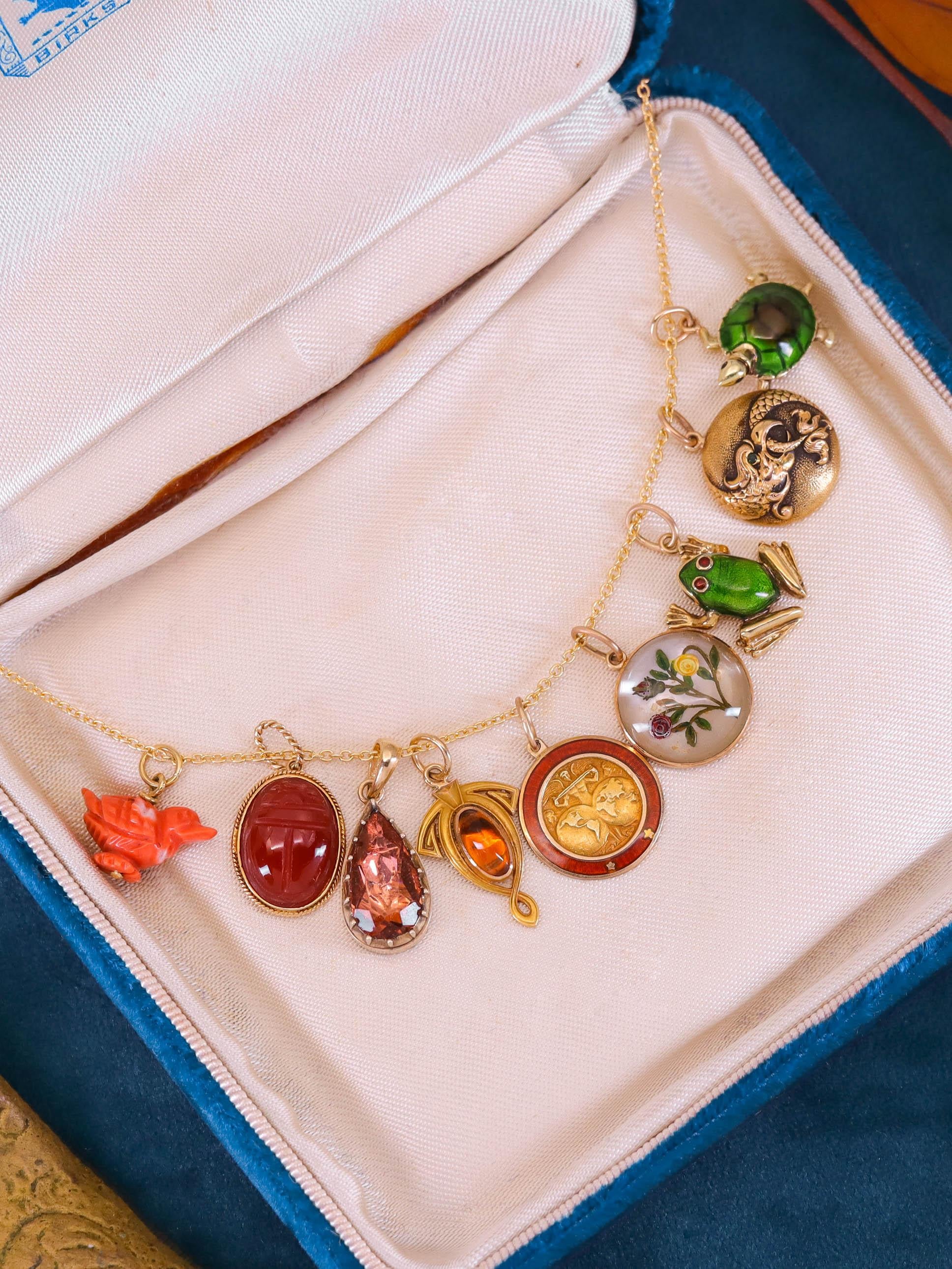 Antike Basilisk Umwandlung Charme von 14k Gold im Angebot 2