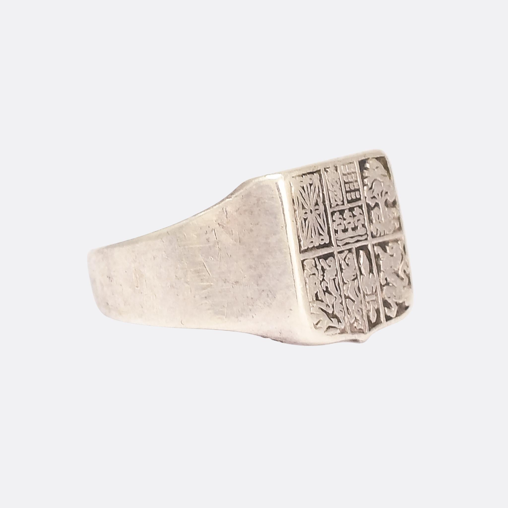 A cool antique signet ring with an intriguing backstory... The words engraved under the head really give it away tbh... ZAZPIAK BAK, which translates literally as 