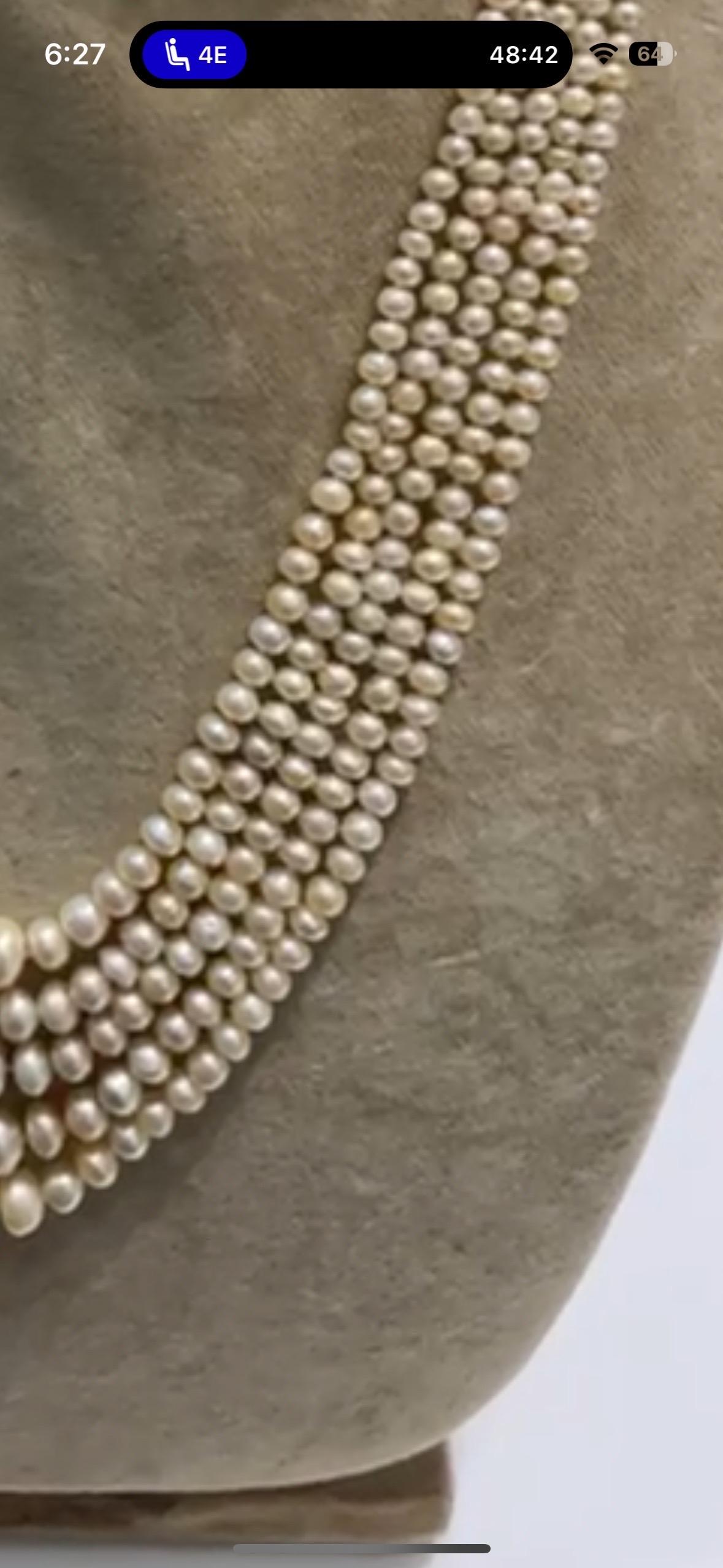 Antica collana di perle di Basra 545 perle 252 carati 8,38 mm - 5,98 - 3,57 mm In condizioni buone in vendita a Yorba Linda, CA