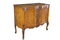 Antique Batesville French Louis XV Carpathian Elm Buffet Console Server Cabinet