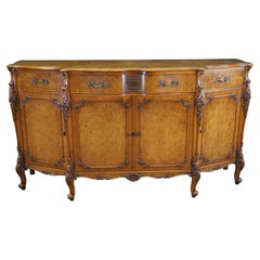 Buffet d'appoint français provincial Louis XV des Carpates en orme de Batesville Romweber