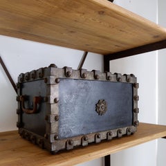 Antique Bauche Incombustible Cast Iron Safe from Northeastern France, 1865