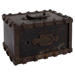 Antigua caja fuerte Bauche de hierro fundido incombustible del noreste de Francia, 1865