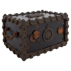 Antique Bauche Incombustible Cast Iron Safe from Northeastern France, 1865