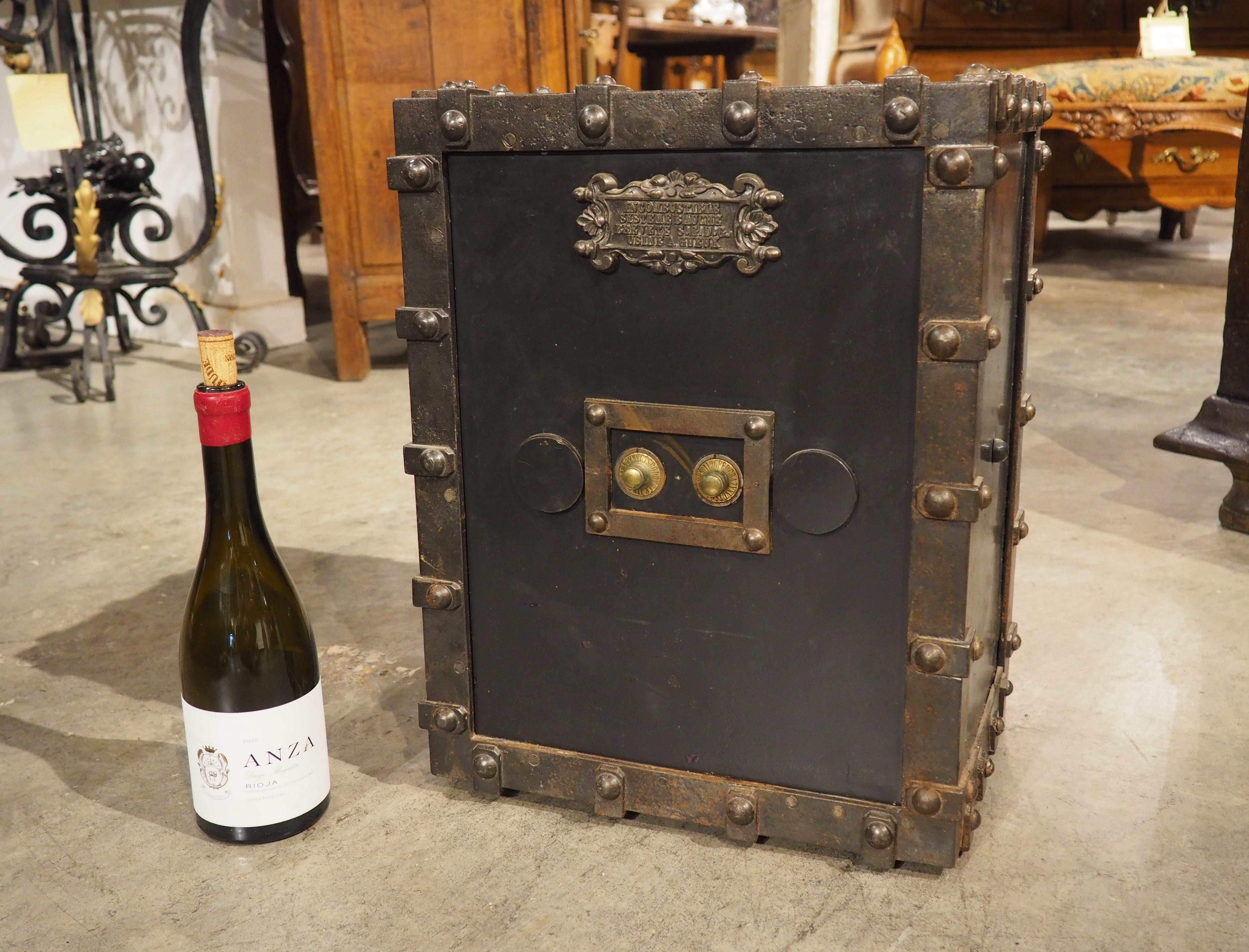 Antique Bauche Incombustible Cast Iron Safe from Northeastern France, Circa 1870 6