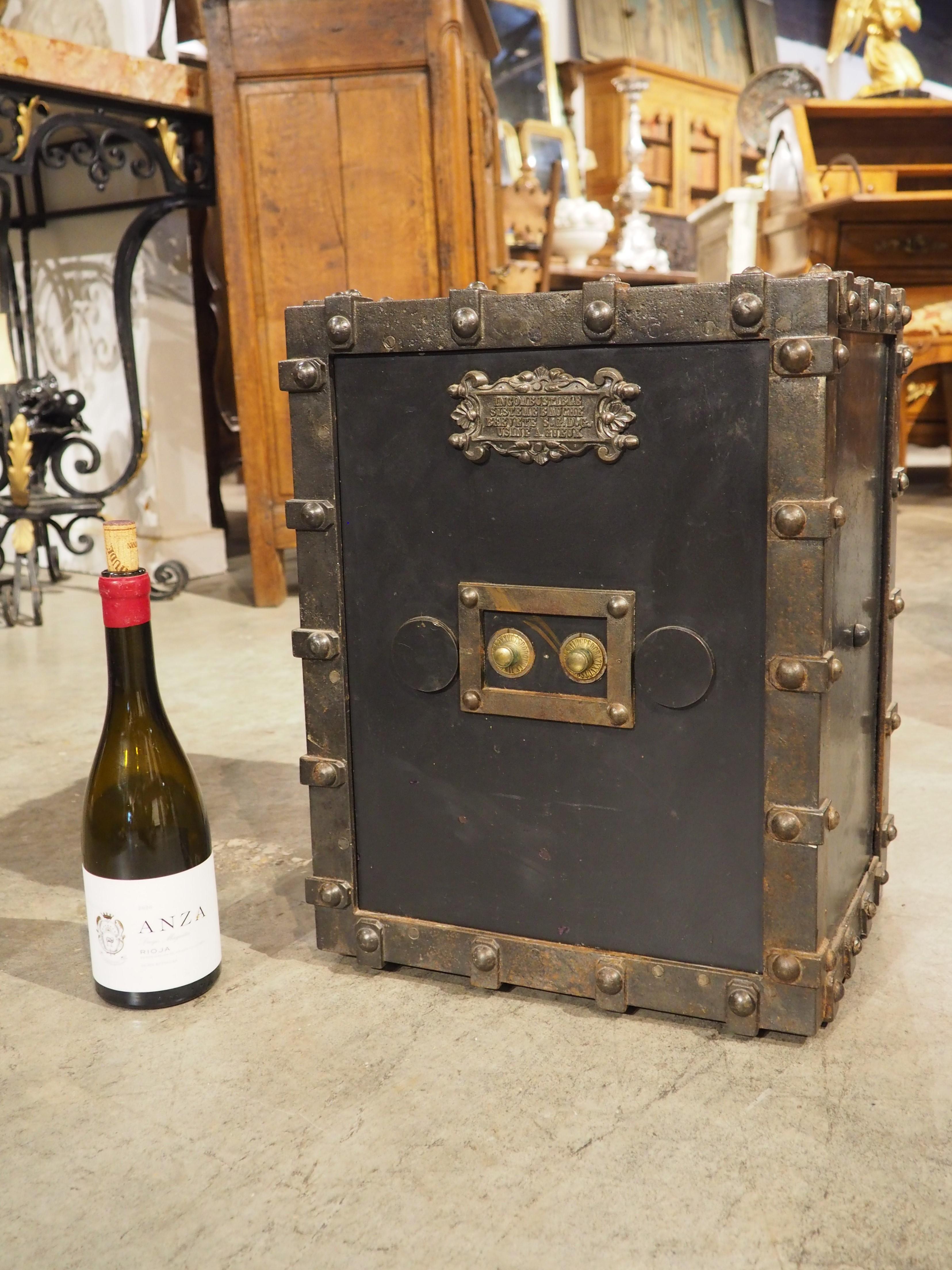 Antique Bauche Incombustible Cast Iron Safe from Northeastern France, Circa 1870 7