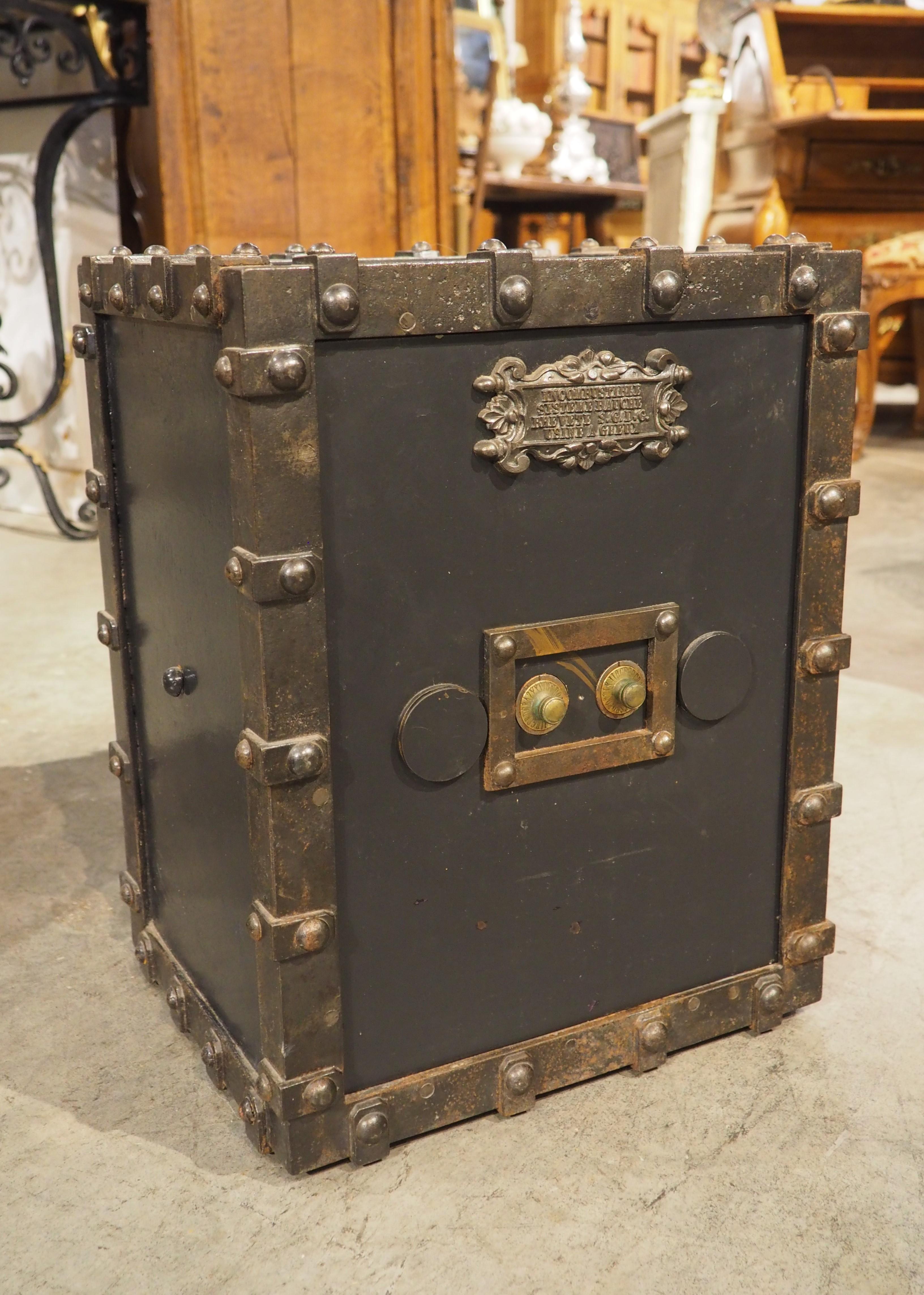 Antique Bauche Incombustible Cast Iron Safe from Northeastern France, Circa 1870 10