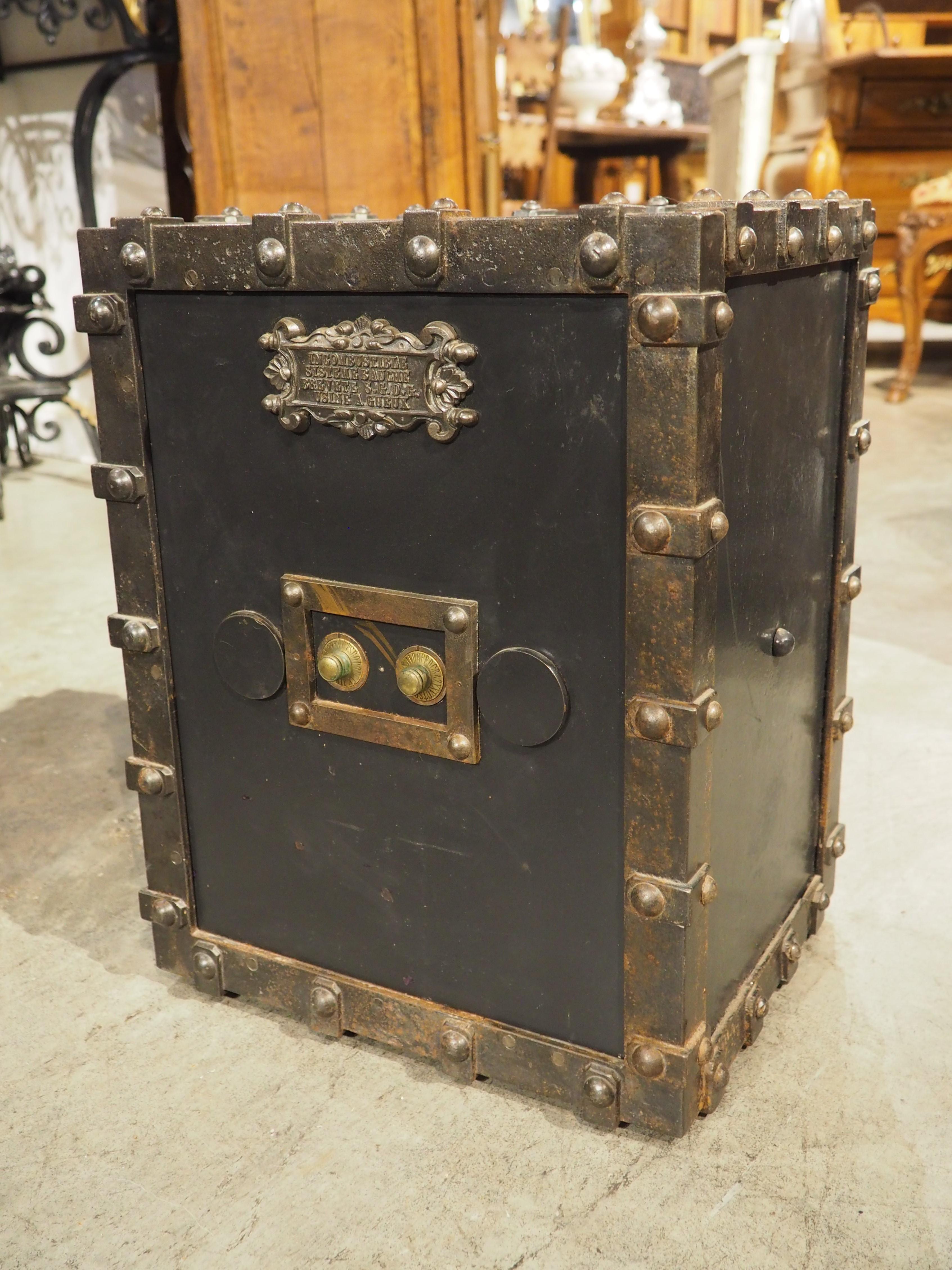 Antique Bauche Incombustible Cast Iron Safe from Northeastern France, Circa 1870 3