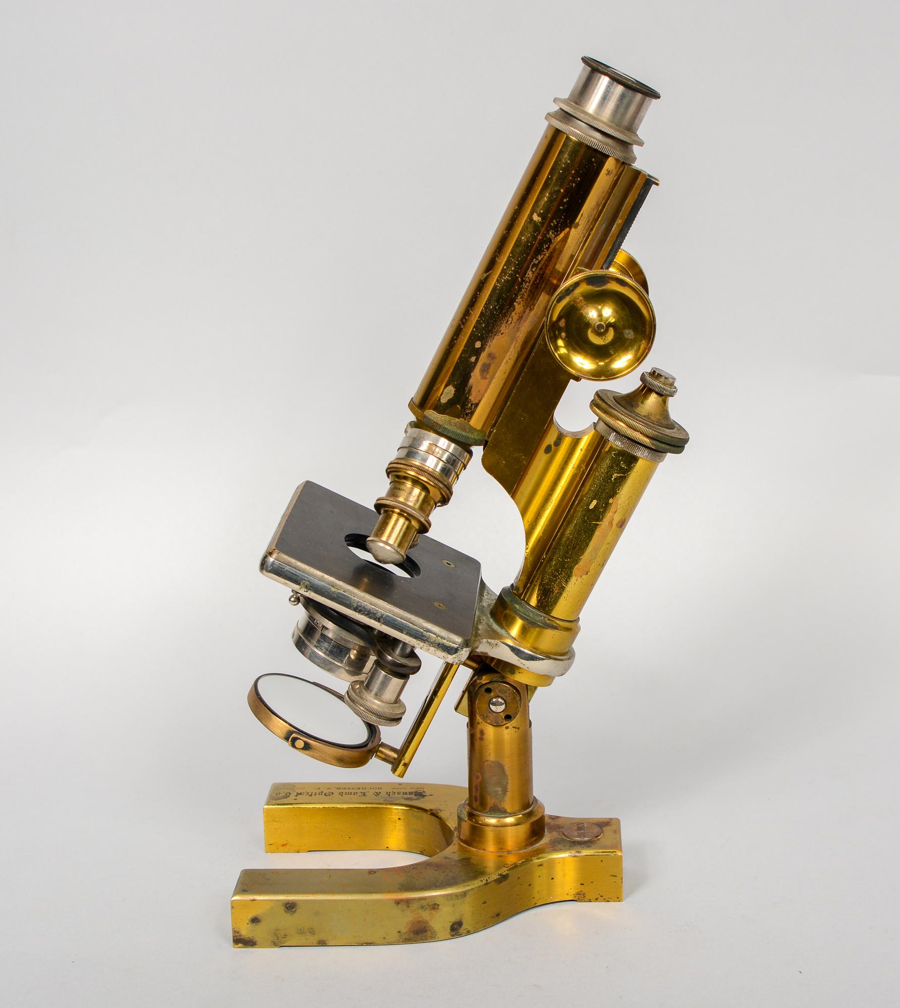 Antique Bausch and Lomb Brass Microscope 1