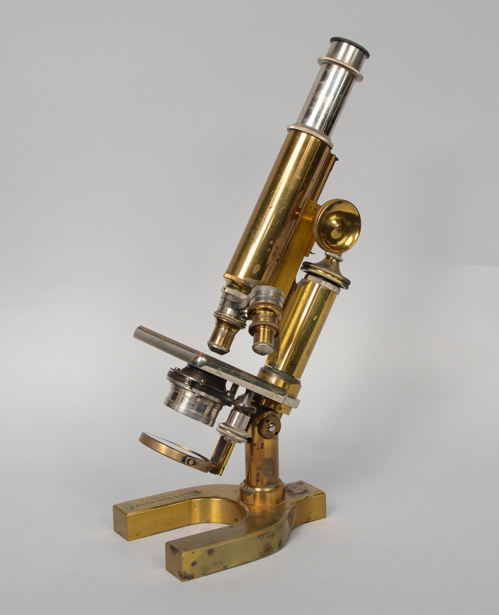 antique bausch and lomb microscope