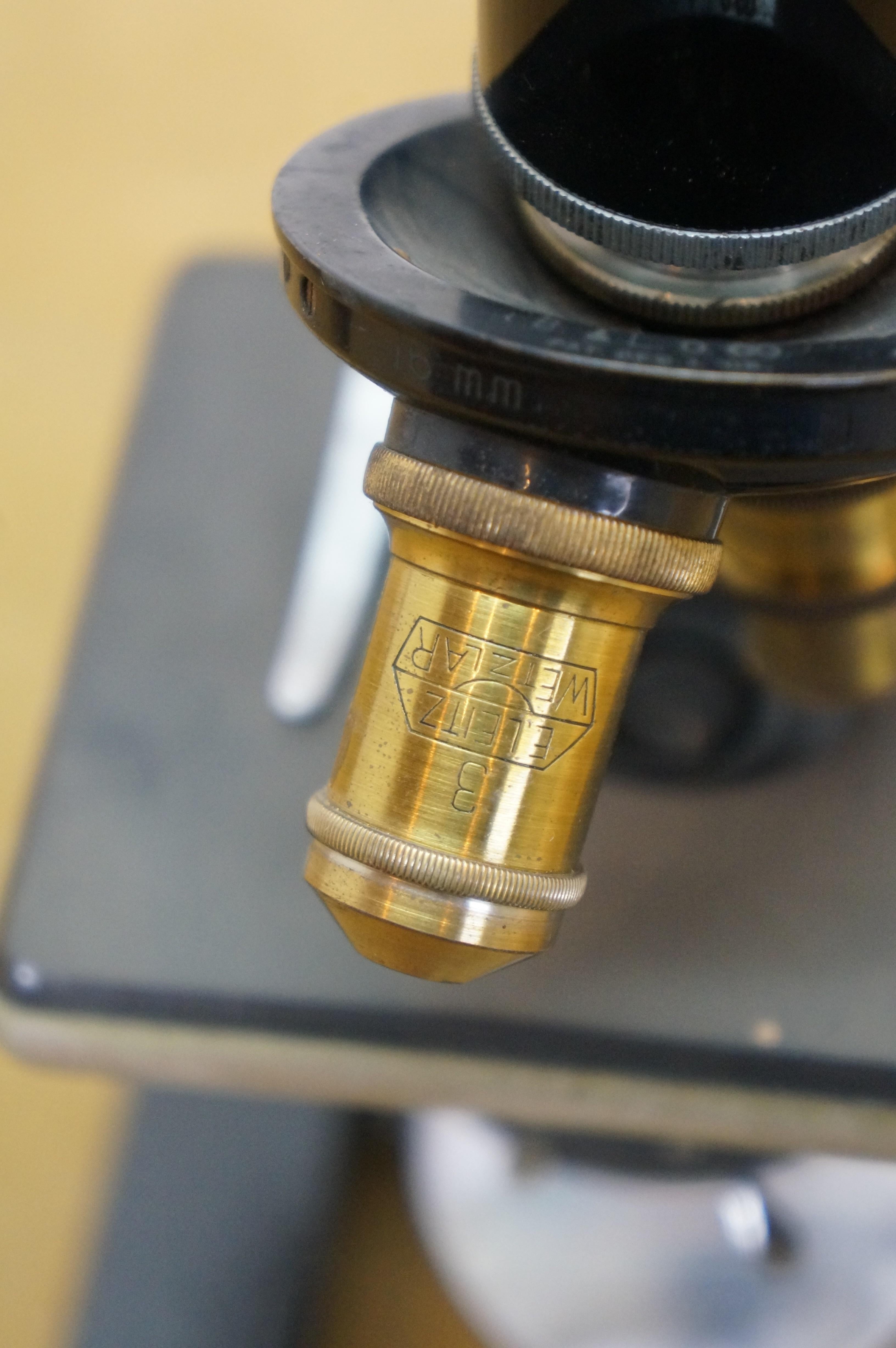 Antique Bausch & Lomb Optical Medical Scientific Lab Microscope 12