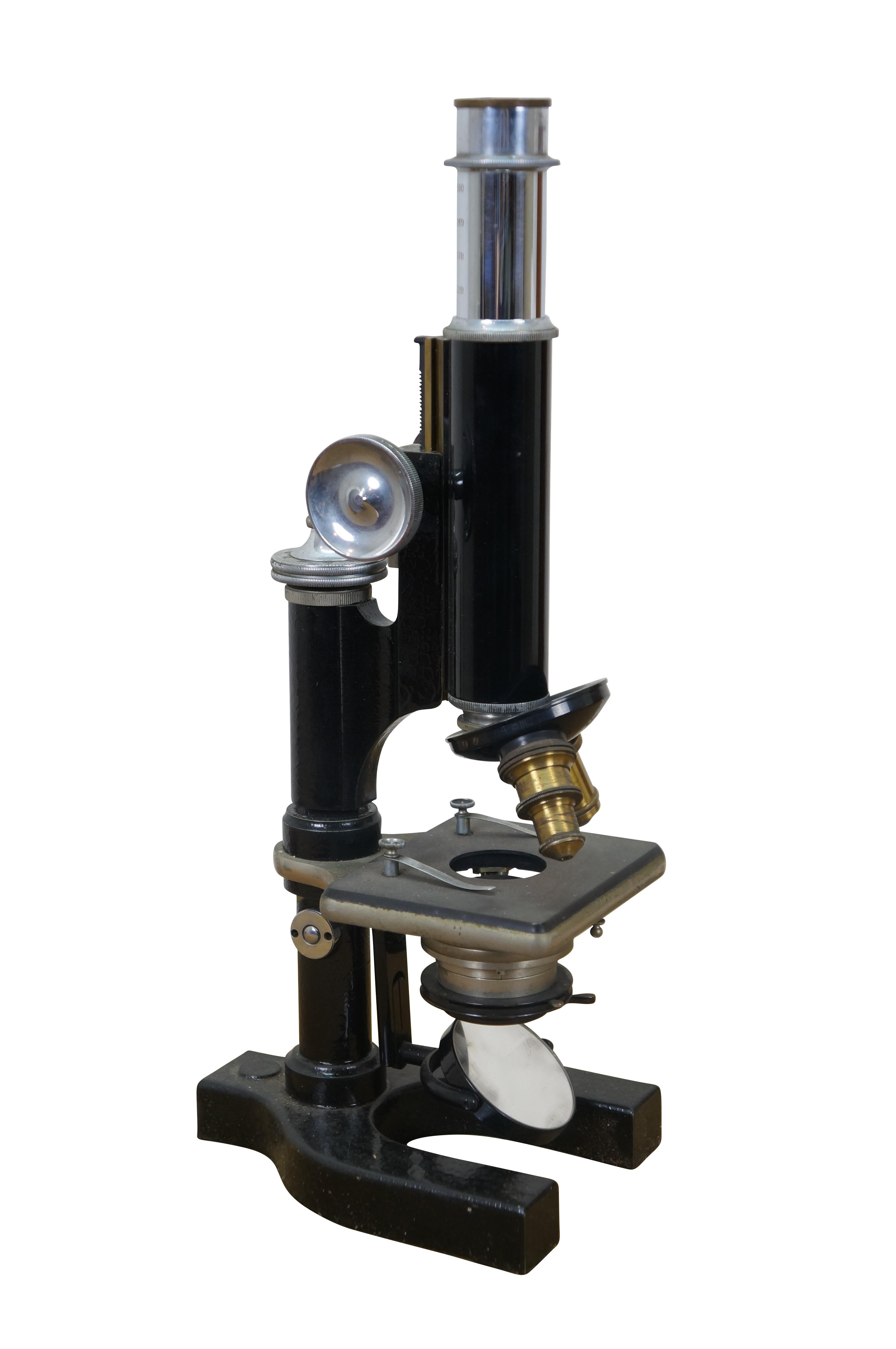 American Antique Bausch & Lomb Optical Medical Scientific Lab Microscope 12