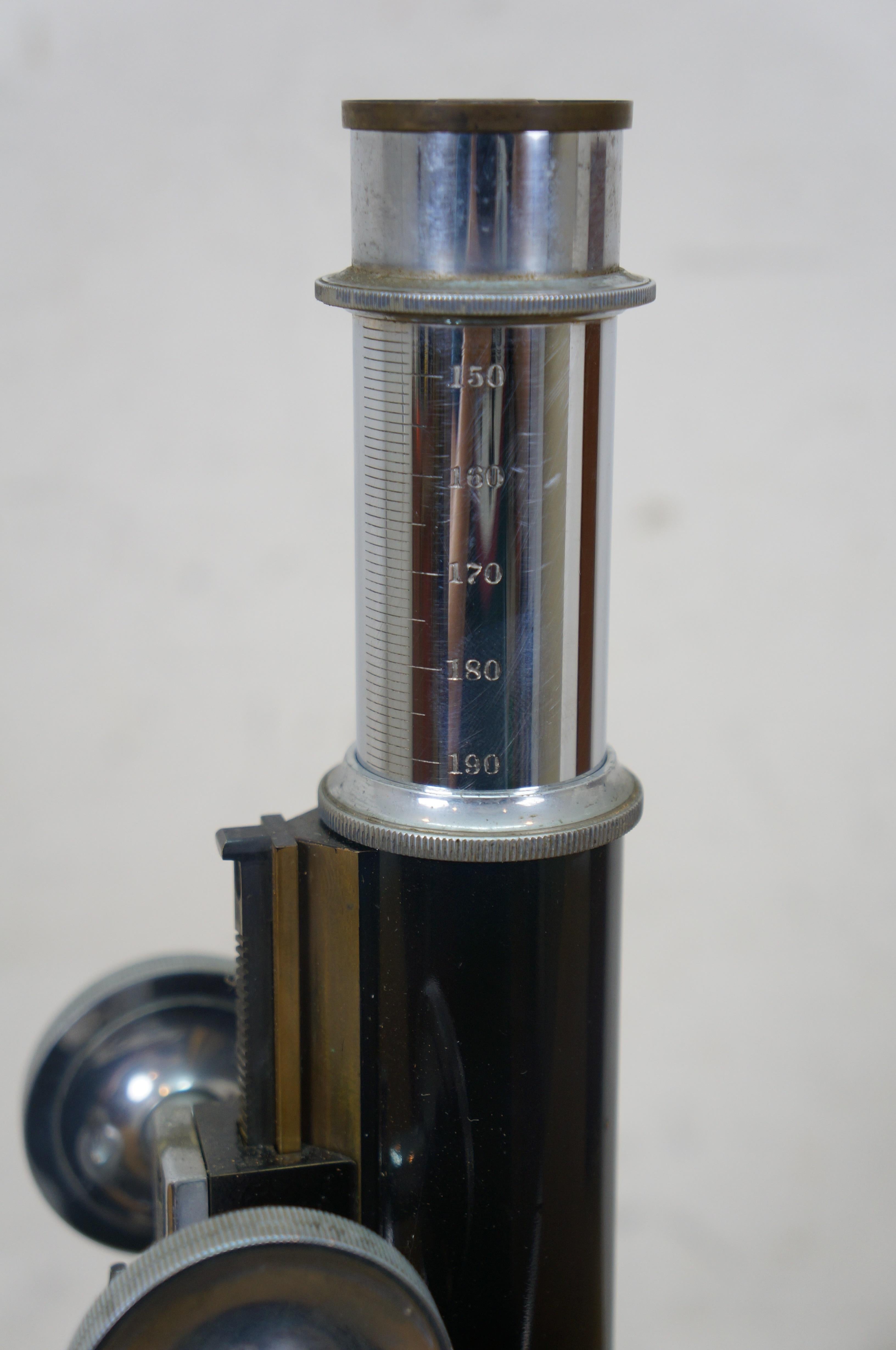 Antique Bausch & Lomb Optical Medical Scientific Lab Microscope 12