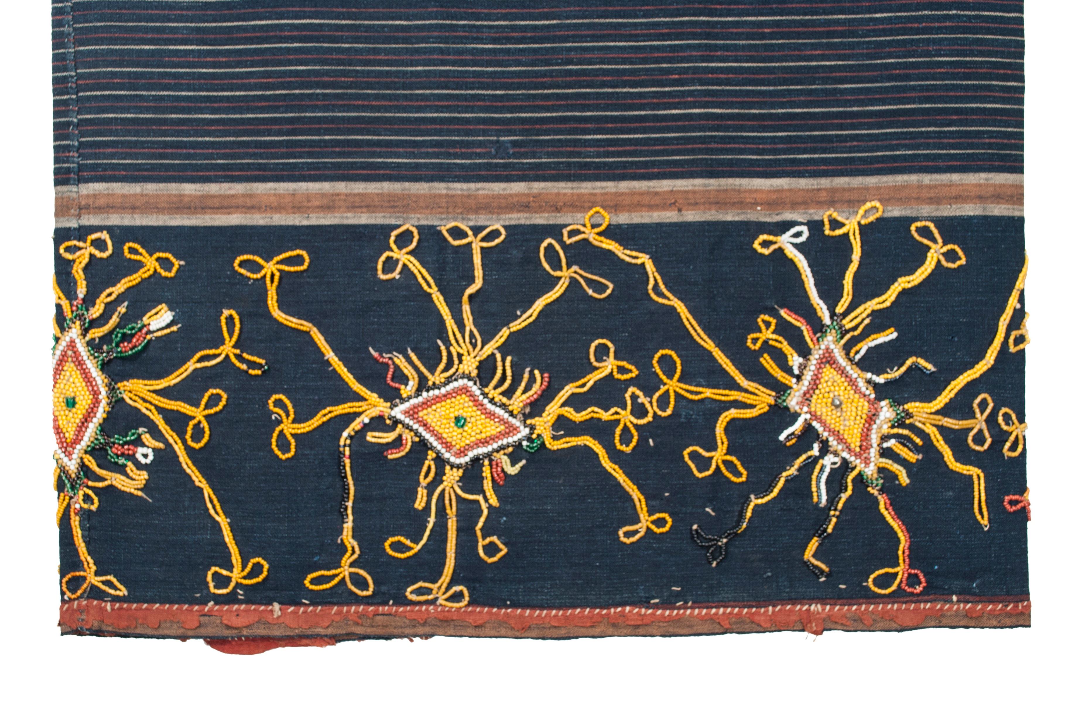 Antiguo pareo de cuentas para danza ceremonial (Lawo Butu) Flores Orientales, Indonesia Tribal en venta